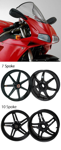 BST Carbon Fibre Wheels for Ducati 916 (all models and years) - Road & Race (pair) 