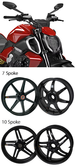 BST Carbon Fibre Wheels for Ducati Diavel V4 2023> onwards - Road & Race 