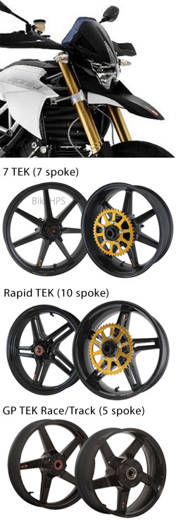 BST Carbon Fibre Wheels for Aprilia Dorsoduro 1200 2010-2018