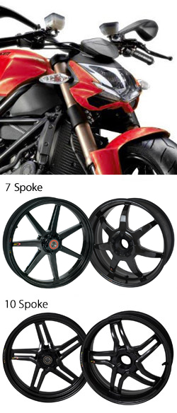BST Carbon Fibre Wheels for Ducati Streetfighter 848 (all years) - Road & Race 