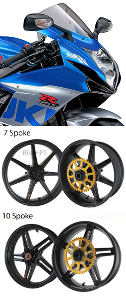 BST Carbon Fibre Wheels for Suzuki GSX-R600 L1-M2 2011-2022 - Road & Race 