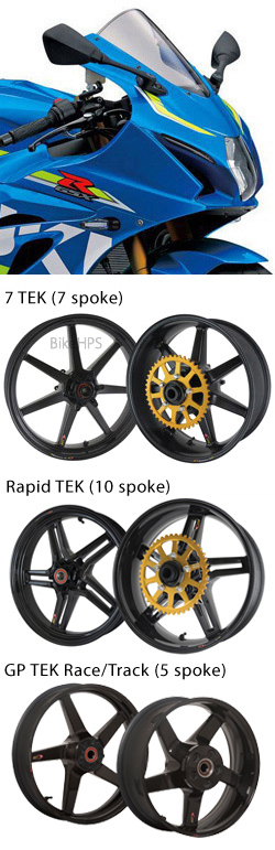 BST Carbon Fibre Wheels for Suzuki GSX-R1000 & GSX-R1000R L7> 2017> onwards- Road & Race