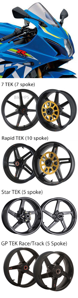 BST Carbon Fibre Wheels for Suzuki GSX-R1000 & GSX-R1000R L7> 2017> onwards- Road & Race