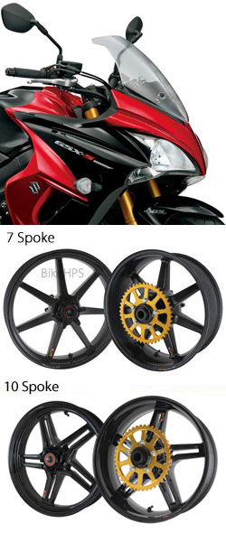 BST Carbon Fibre Wheels for Suzuki GSX-S1000F L5> 2015> onwards - Road & Race