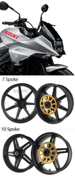 BST Carbon Fibre Wheels for Suzuki GSX-S1000S Katana L9> 2019> onwards - Road & Race