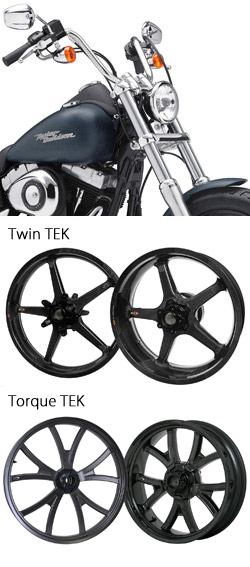 BST Carbon Fibre Wheels for Harley-Davidson Dyna 