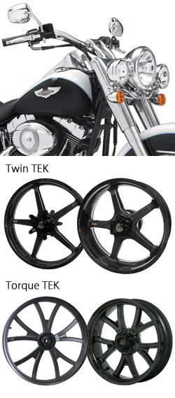 BST Carbon Fibre Wheels for Harley-Davidson Softail