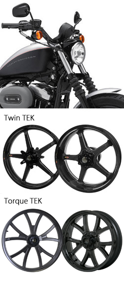 BST Carbon Fibre Wheels for Harley-Davidson Sportster 