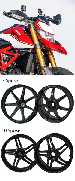 BST Carbon Fibre Wheels for Ducati 950, 950SP & 950 RVE Hypermotard 2019> onwards - Road & Race