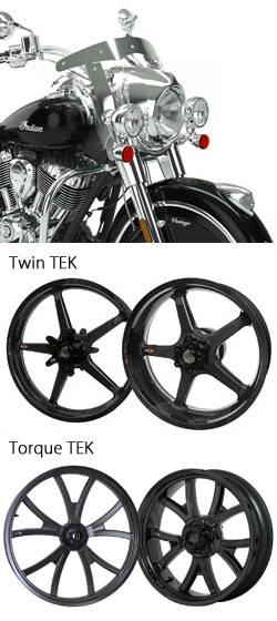 BST Carbon Fibre Wheels for Indian Chief Models 2014> onwards