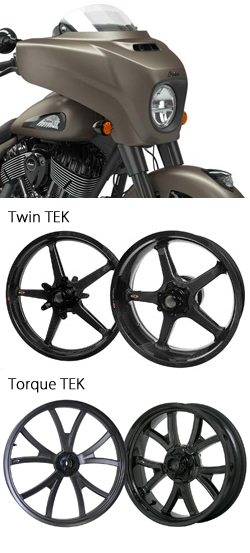 BST Carbon Fibre Wheels for Indian Chieftan Models 2014> onwards 