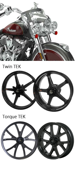 BST Carbon Fibre Wheels for Indian Springfield Models 2016> onwards 
