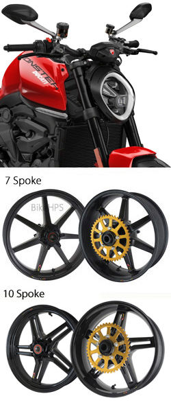 BST Carbon Fibre Wheels for Ducati Monster 937 2021> Onwards Road & Race