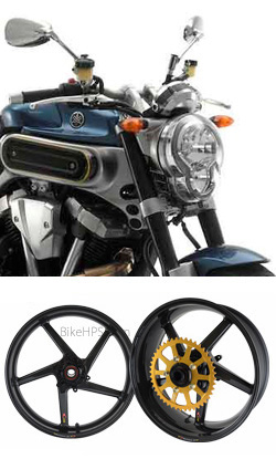 BST Carbon Fibre 5 Spoke Diamond TEK Wheels for Yamaha MT-01 (All Years) - Road & Race