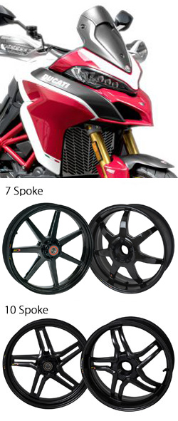 BST Carbon Fibre Wheels for Ducati Multistrada 1260& 1260S (inc. Pikes Peak) 2018-2020 - Road & Race 