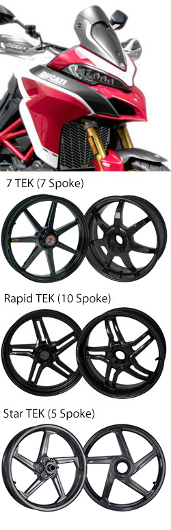 BST Carbon Fibre Wheels for Ducati Multistrada 1260& 1260S (inc. Pikes Peak) 2018-2020 - Road & Race 