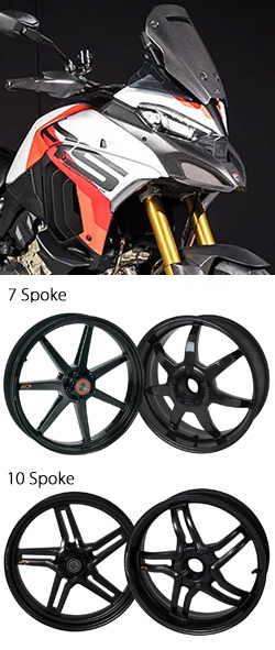 BST Carbon Fibre Wheels for Ducati Multistrada V4 RS 2024> onwards - Road & Race 