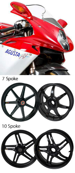 BST Carbon Fibre Wheels for MV Agusta F4 750/1000 (All Models & Years) - Road & Race 