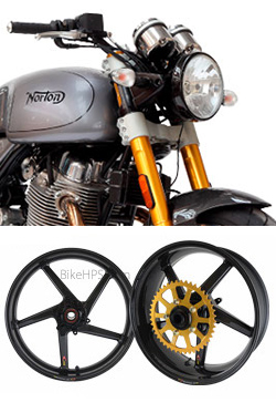 BST Carbon Fibre 5 Spoke Wheels for Norton 961/SS Commando (non-ABS) 2006> onwards - Road & Race 