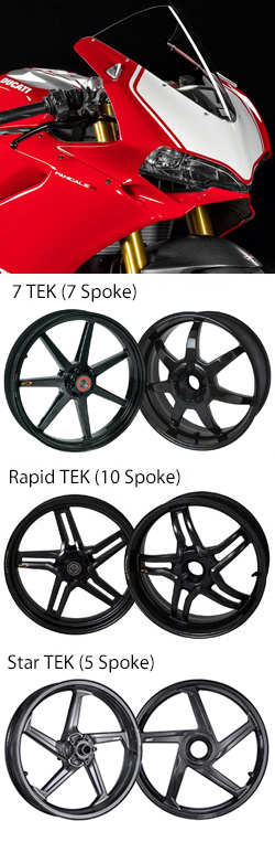 BST Carbon Fibre Wheels for Ducati 1199 Panigale R (including Superleggera) 2015> onwards - Road & Race