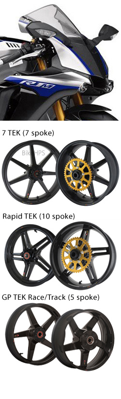 BST Carbon Fibre Wheels for Yamaha YZF-R1 & YZF-R1M 2015> onwards - Road & Race