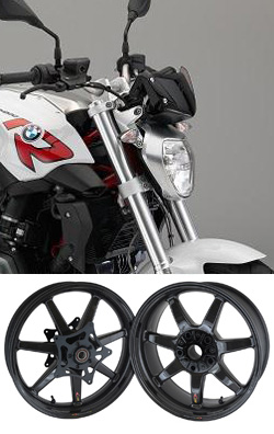 BST Carbon Fibre 7 Spoke Panther TEK Motorcycle Wheels for BMW R1200R 2015> Onwards - Road & Race 