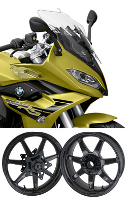 BST Carbon Fibre 7 Spoke Motorcycle Wheels for BMW R1250RS (inc. Exclusive & Sport models) 2019> Onwards - Road & Race