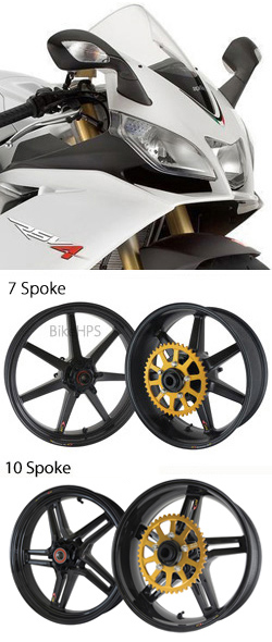 BST Carbon Fibre Wheels for Aprilia RSV4 1000 / Factory / APRC  2009-2014 - Road & Race 