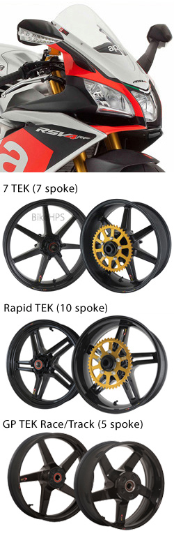 BST Carbon Fibre Wheels for Aprilia RSV4 APRC/Factory, RSV4RF & RSV4RR 2015-2016 - Road & Race
