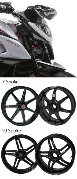 BST Carbon Fibre Wheels for MV Agusta Rivale 800 2012-2019 - Road & Race (Pair)