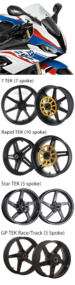 BST Carbon Fibre Motorcycle Wheels for BMW S1000RR M Sport 2019> Onwards - Road & Race 