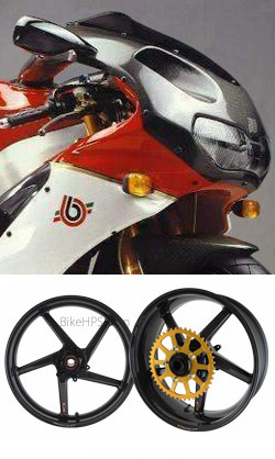 BST Carbon Fibre 5 Spoke Wheels for Bimota SB8R - Road & Race