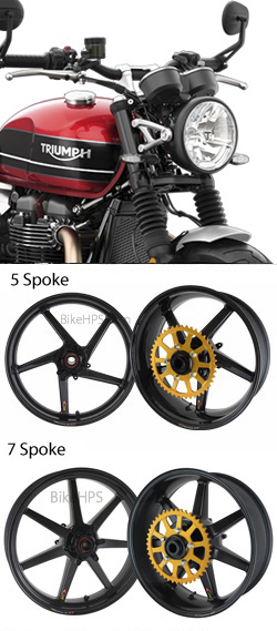 BST Carbon Fibre Wheels for Triumph 1200 Bonneville Speed Twin 2019-2020 - Road & Race