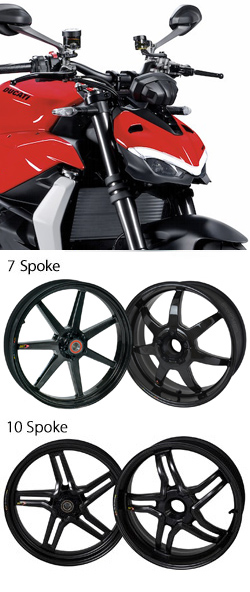 BST Carbon Fibre Wheels for Ducati 955 Streetfighter V2 2020> Onwards