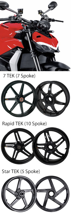 BST Carbon Fibre Wheels for Ducati 955 Streetfighter V2 2020> Onwards