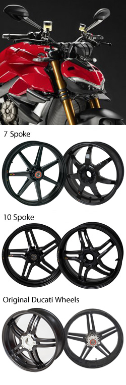 BST Carbon Fibre Wheels for Ducati Streetfighter V4 (All models) 2020> onwards Road & Race 