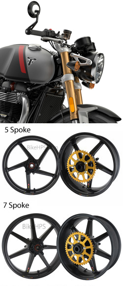 BST Carbon Fibre Wheels for Triumph Thruxton 1200 RS & TFC 2020> Onwards - Road & Race