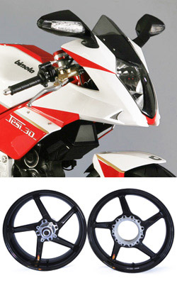 BST Carbon Fibre 5 Spoke Wheels for Bimota Tesi 3D - Road & Race 