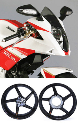 BST Carbon Fibre 5 Spoke Wheels for Bimota Tesi 3D - Road & Race
