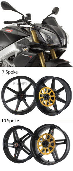 BST Carbon Fibre Wheels for Aprilia RSV Tuono V4 & V4R 1100 Models (inc. APRC & Factory) 2011-2016 - Road & Race 