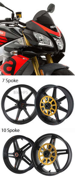 BST Carbon Fibre Wheels for Aprilia RSV Tuono V4 & V4R 1100 Models (inc. APRC & Factory) 2017> onwards - Road & Race 