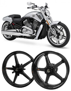  BST Carbon Fibre Wheels for Harley-Davidson V-Rod, Night Rod & Street Rod - Road & Race 