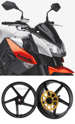 BST Carbon Fibre 5 Spoke Wheels for Kawasaki Z1000 2010-2012 - Road & Race 