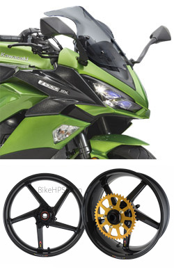BST Carbon Fibre 5 Spoke Wheels for Kawasaki Z1000SX 2014-2019 - Road & Race 