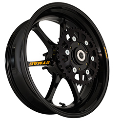 Dymag Ultra Pro UP7X Aluminium 7 Spoke Rear Wheel for Honda CBR1000RR Fireblade (SC59) 2008-2016 (Gloss Black) 