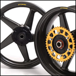 Dymag CA5 Carbon Fibre 5 Spoke Wheels for Yamaha