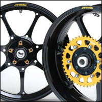 Dymag Ultra Pro UP7X Aluminium 7 Spoke Wheels for Suzuki GSX-R750 1996-1999 & TL1000R/S 1997-2000 (Gloss Black Pair)