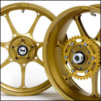 Dymag Ultra Pro UP7X Aluminium 7 Spoke Wheels for Suzuki GSX-R750 1996-1999 & TL1000R/S 1997-2000 (Gloss Gold Pair)