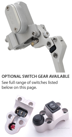 ISR Front Brake/Clutch Master Cylinder with Adjustable Lever Span (Integral Oval Reservoir) 