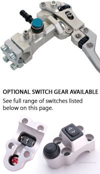 ISR Radial Front Brake/Clutch Master Cylinder (Remote Reservoir) with Adjustable Ratio & Lever Span 